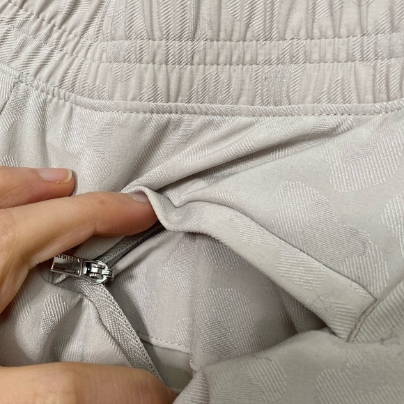 Athleta Brooklyn Textured Animal Print Jogger Pants in Leopard Abalone Gray - Picture 7 of 9